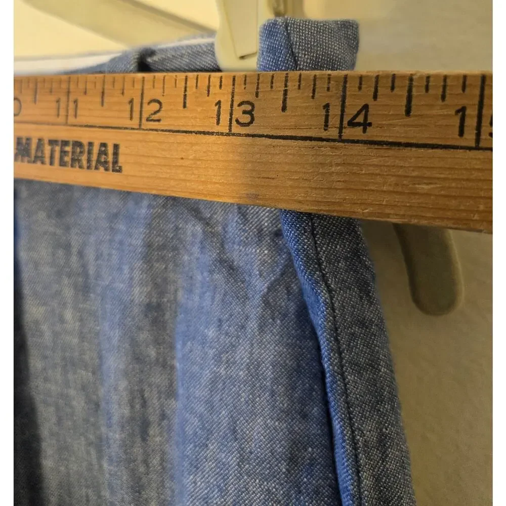 Womens Banana Republic Linen Blend Avery Ankle Pants Sz O Attached Tie Belt